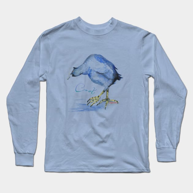 Blue Coot Long Sleeve T-Shirt by jellygnomes